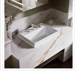 Kholer Gresham drop -in vitreous china batroom sink