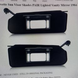 Corvette Sun Visors Lighted Mirrored 1(contact info removed)