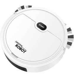 Robot vacuum cleaner, 3-in-1 smart USB, super thin, powerful suction, silent, self-loading robotic vacuum cleaner, cleans hard floors to medium-haired