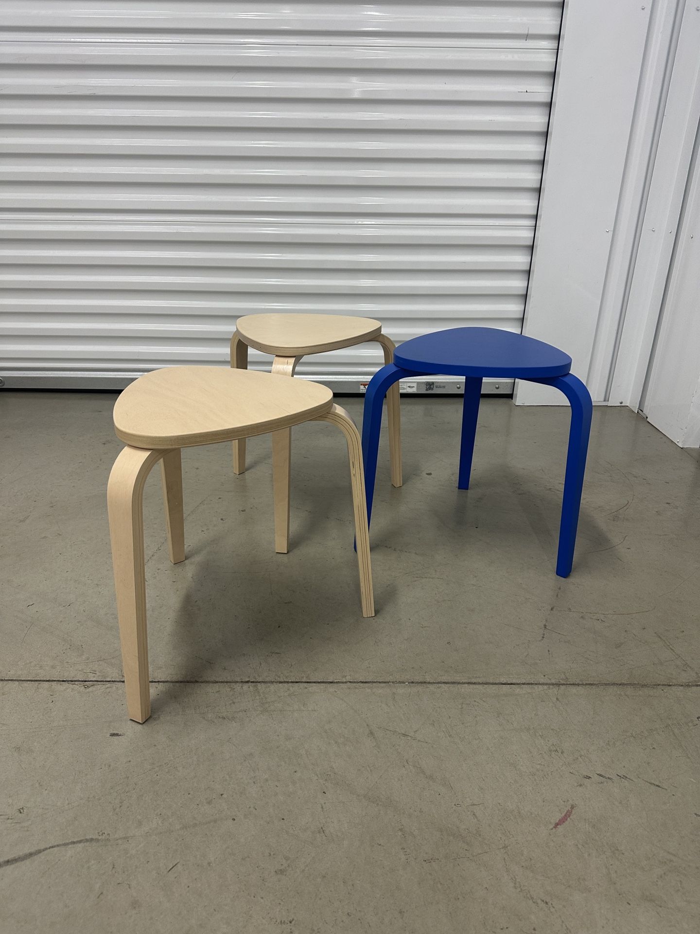 Three IKEA Stools - KYRRE