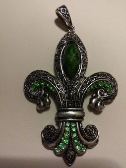 Green Rhinestone Pendant