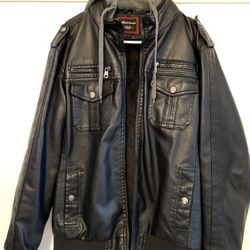 Mens Pleather Jacket