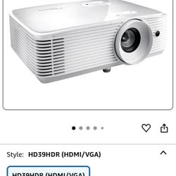 Optoma HD39HDR High Brightness HDR Home Theater Projector | 120Hz Refresh Rate | 4000 lumens | Fast 8.4ms Response time with 120Hz | Easy Setup with 1