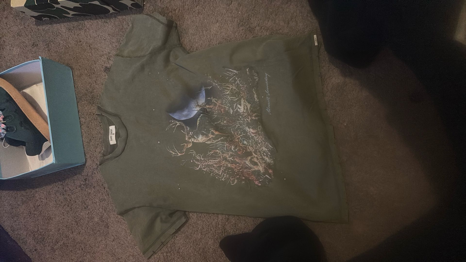 Almost Someday Shirt Size Medium Embellish Jeans Size 32-34