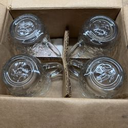 Brand New Set Of 4 Princess House, Inc. Crystal Tea Glass