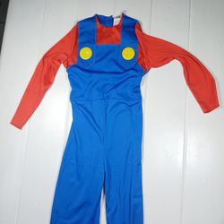 Small Nintendo Mario Deluxe Video Game Halloween Costume Child Boys Body Suit 