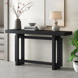 59” Black  Modern Zen Console Table  [NEW IN BOX] **Retails for $315