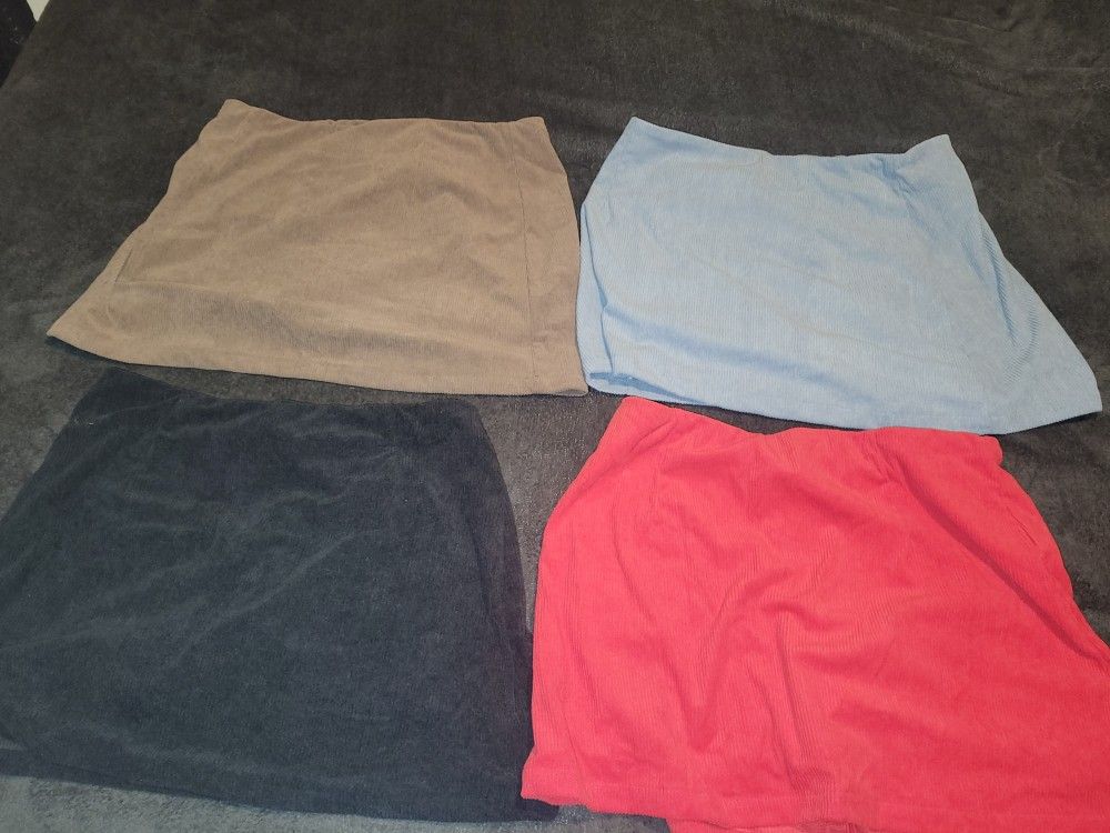 4 Corduroy Halara Brand Skirts