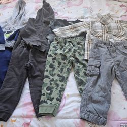 Toddler Boys Bundle Hoodies, Sweater And Pants, (Mix) 24 months,2T,3T, Fit for 2 year Old, Used, In good condition.

Take all for $15 Firm, smoke and 
