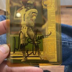 Warren Moon Autographed Card