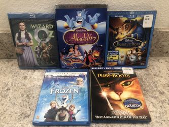 Blu Ray and dvd kids family collection Disney 3D