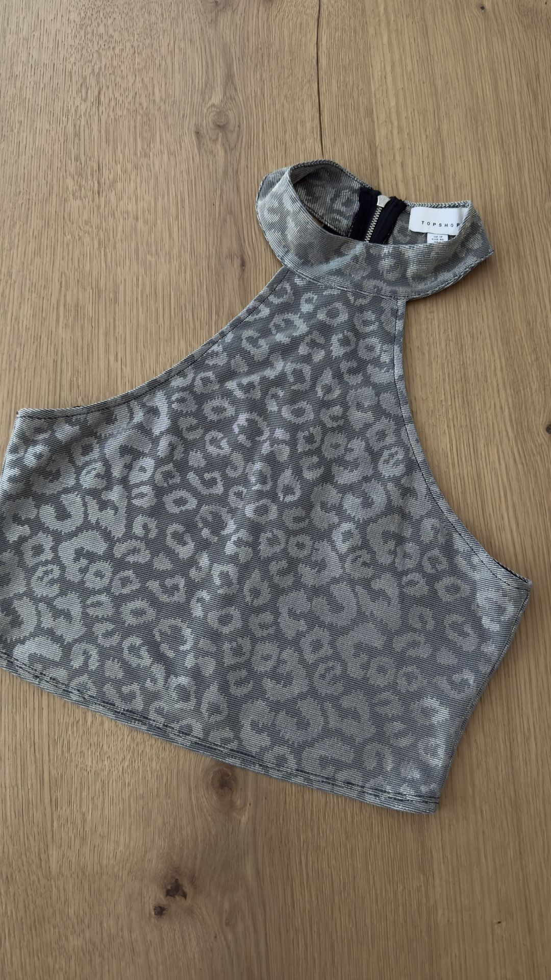Metallic Halter Top
