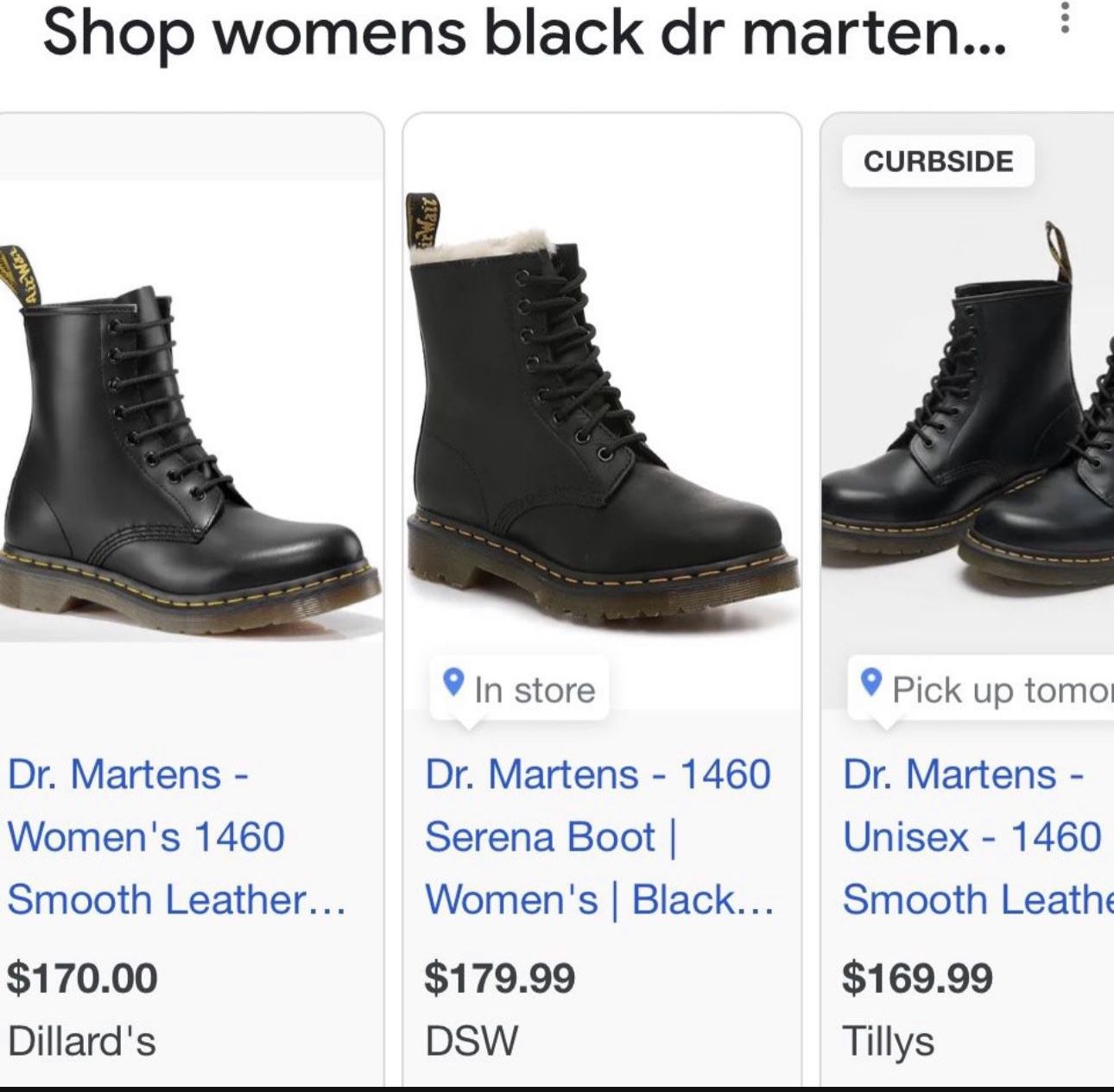 New Doc Martin Combat Boots Women’s Size 11/Men’s Size 9 1/2 Only Worn Inside