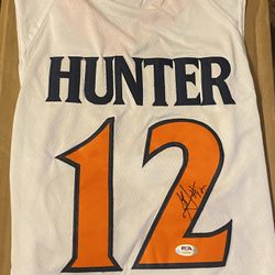 De'Andre Hunter Autographed Virginia  Cavaliers Jersey 