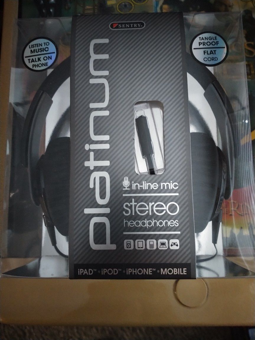 Platinum Stereo Headphones With In-line Mic
