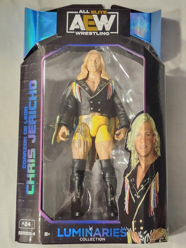 ALL ELITE WRESTLING. SERIES 4 LUMINARIES COLLECTION. #24 CORAZON DE LEON CHRIS JERICHO 6 1/2" ACTION FIGURE.