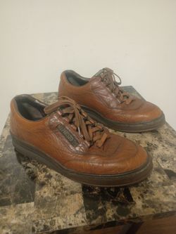 Mephisto Match Sneakers - Brown Leather Men's Size 11 Casual Comfort Shoes
