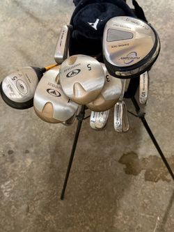 Golf clubs with bag