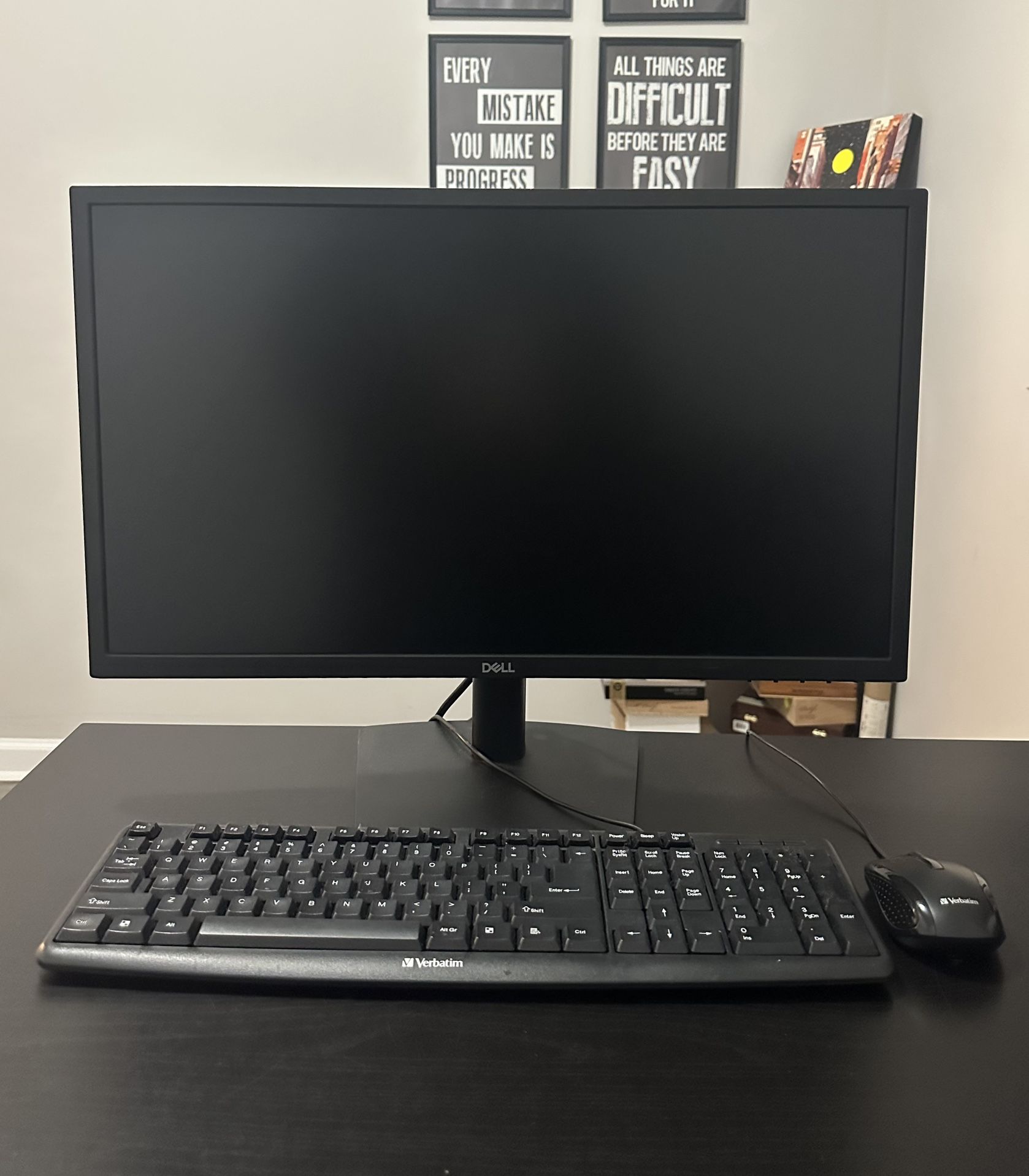 Dell E2422H Monitor with Mouse & Keyboard