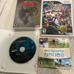 WiiThe Legend Of Zelda Twilight Prince, Super Smash Bra, Spider-Man, Friendly, Wii  Sports