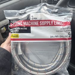 Washing machine supply lines