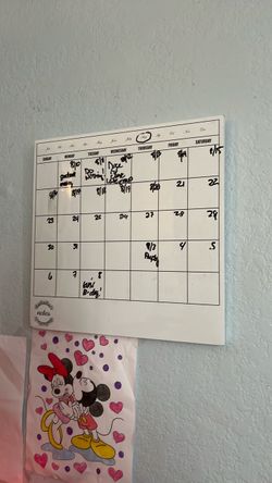 Dry erase board for month