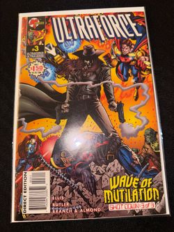 Ultraforce #3 Wave of Mutilation Shot Down Warren Ellis 1995 Malibu Comics