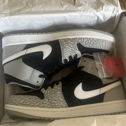 Air Jordan 1 Mid SE Black /university Gray/white Size 10 DM1200 016 Size 10