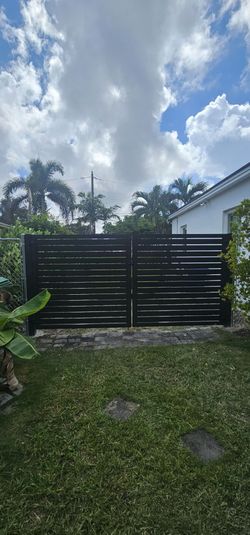 Aluminum gates and fence