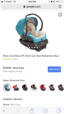 Maxi Cosi Mico AP Bohemian blue carseat for Sale in Lynwood CA OfferUp