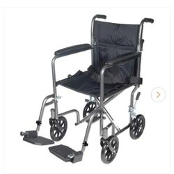 Drive Medical
Lightweight Steel Transport Wheelchair with Fixed Full Arms