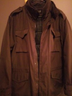 Men's London Fog olive green military style jacket