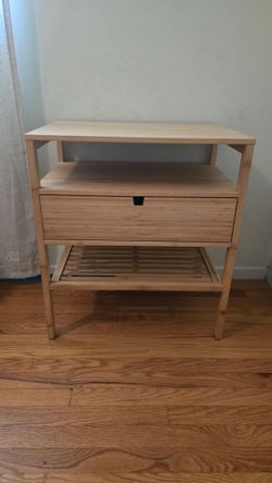 IKEA NORDKISA Bamboo Nightstand