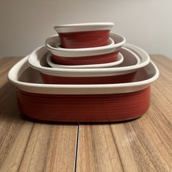 Corning Ware Etch 6 Piece Set (no lids) 