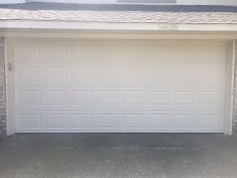 Garage door.
