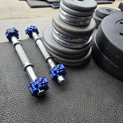 Adjustable Dumbells 1 Inch Plates 