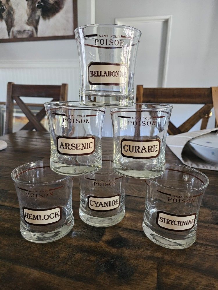 Vintage "Name Your Poison" Cocktail Or Barware