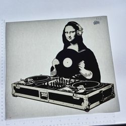 Iron On Heat Transfer  Good For T-shirts Sweaters Jackets T Shirt Design Size Is About 12x12  Dj Monalisa #623