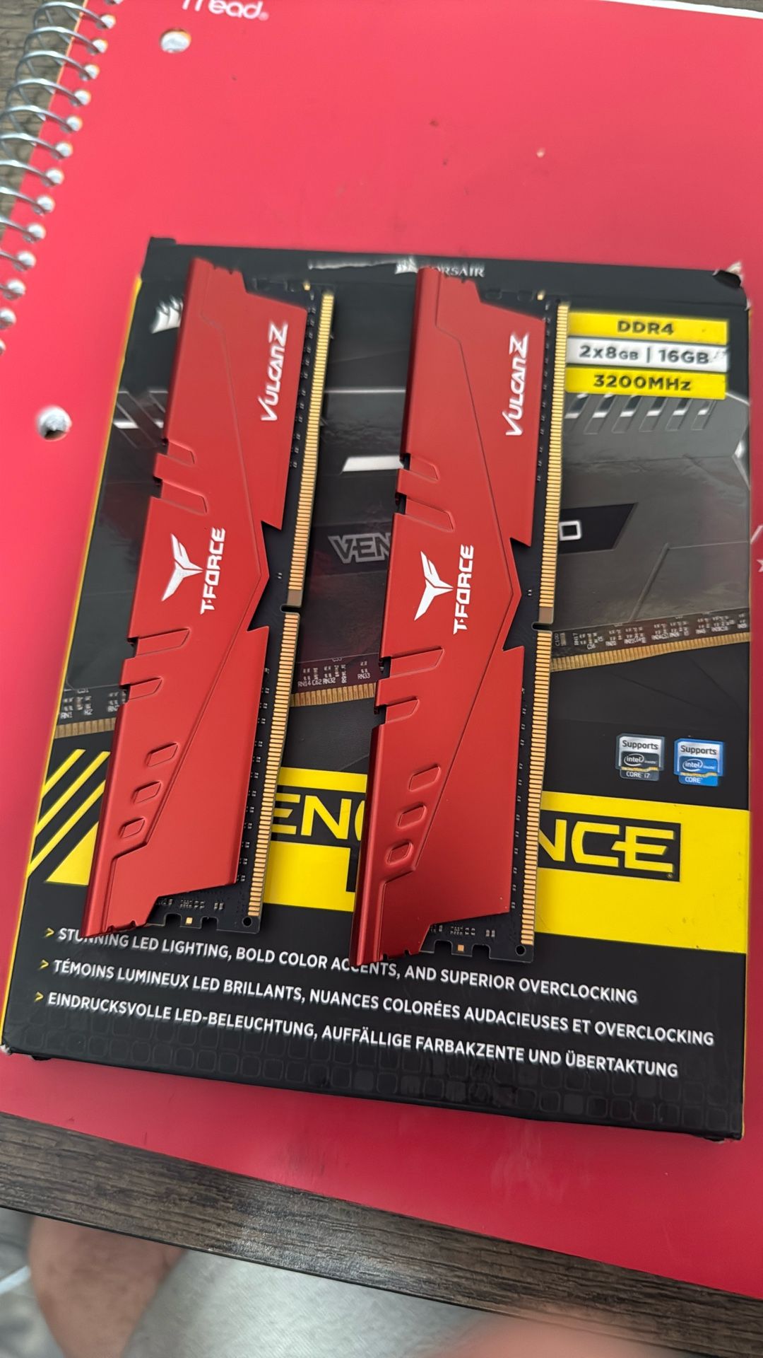 tforce vulcan 3200mhz ram 16gb