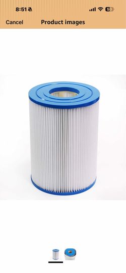 XtremepowerUS Pool Replacement Cartridge Filter 7" Dia x 9.75" inch Compatible with 75204, CX250RE, XLS-736, AK-6074, PA25, PC-1230, C-7626, FC-1230 1