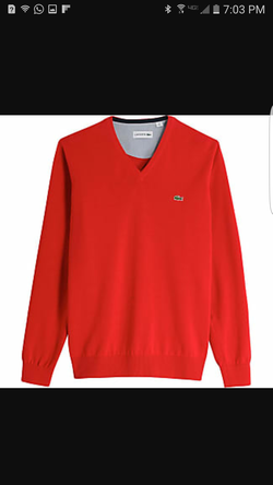 Lacoste v-neck cashmere sweater