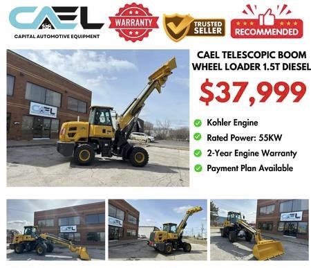 BRAND NEW TELESCOPIC BOOM WHEEL LOADER 1.5T DIESEL KOHLER ENGINE