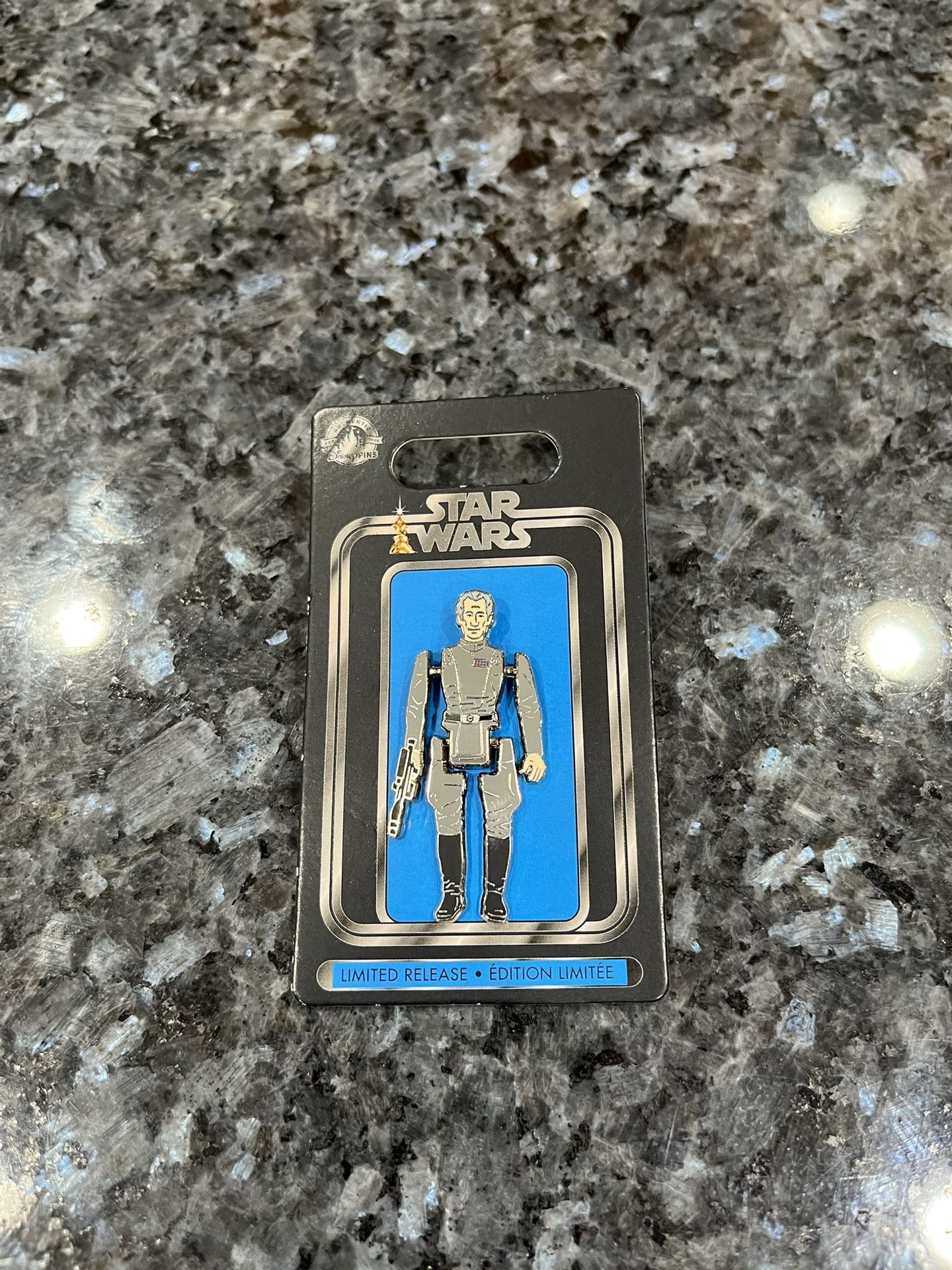 Disney Star Wars Death Star Droid Action Figure Pin. Limited Release. Brand new on original card.