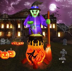 NEW HALLOWEEN 8FT WITCH AIRBLOWN INFLATABLE