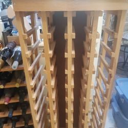 44 Bottle Wooden Wine Rack