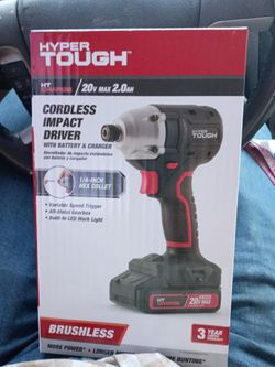 20 v 1/4 hexcollett impact driver with battery and charger Brand new unopened