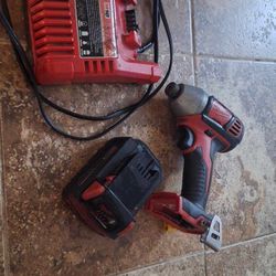 Milwaukee Impact Driver With Charger And Battery 