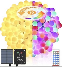 Solar String Lights with Multiple Color Modes