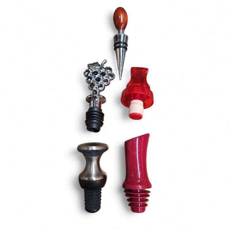 Wine Stoppers, Set Of 5