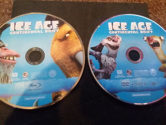 Ice Age Continental Drift Bluray, Dvd, digital copy bundle Set